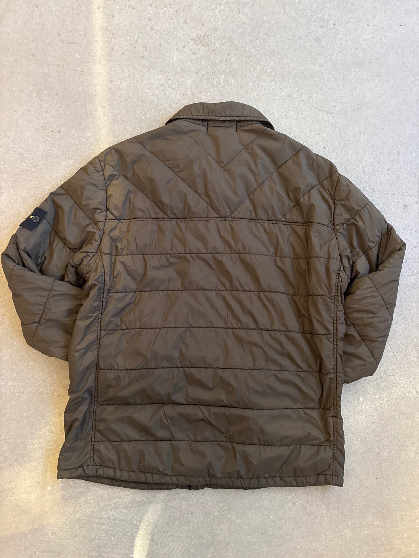 Stone Island Micro Yarn Overshirt Jacket Khaki XL