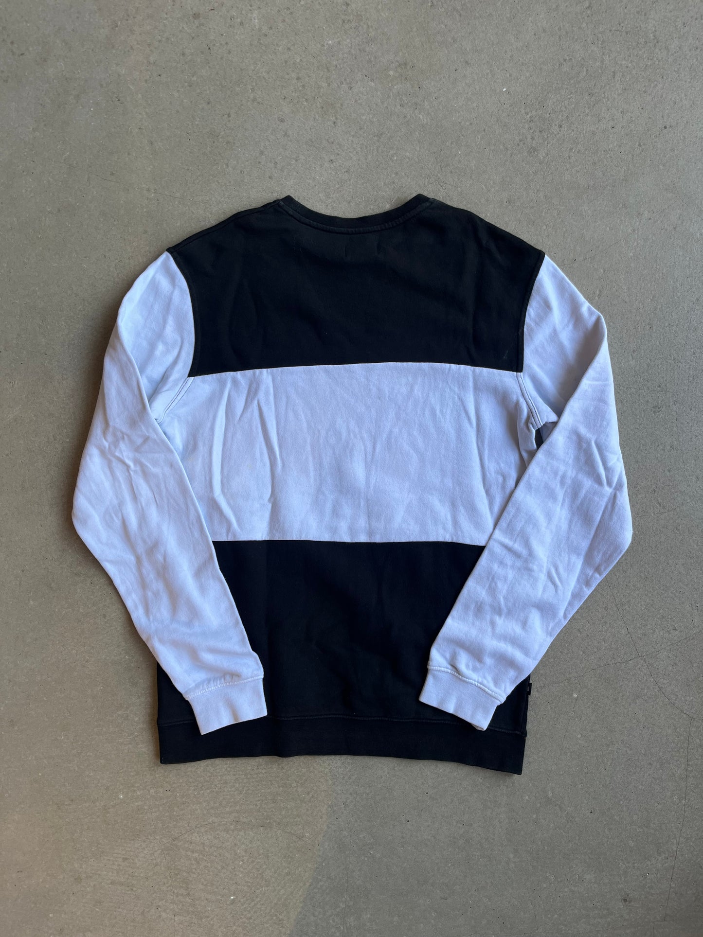 Stussy Colourblock Crewneck Sweater Black M