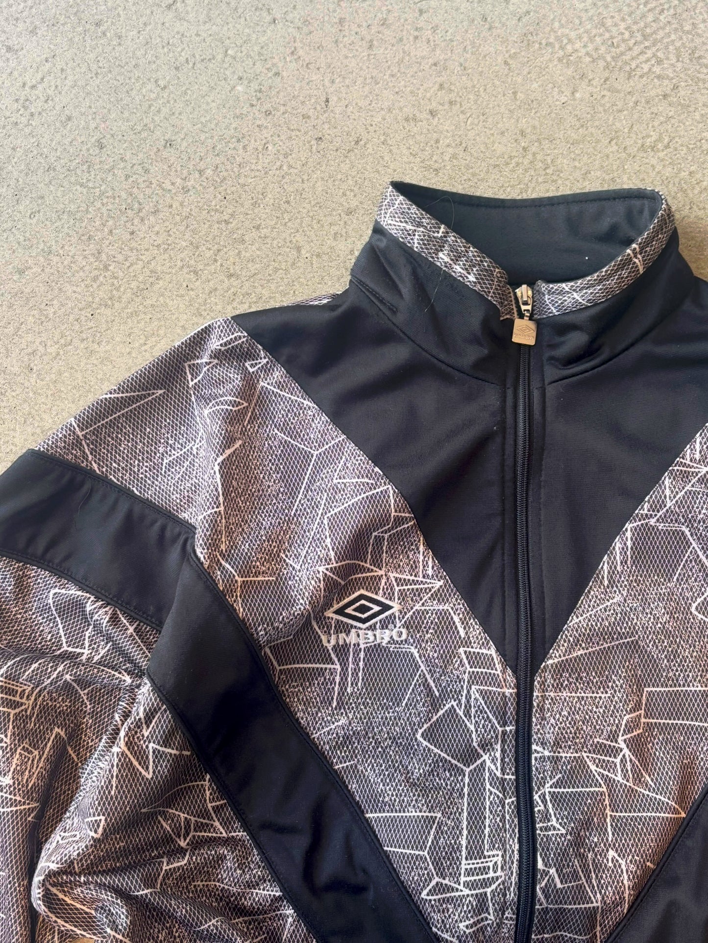 Vintage Umbro Track Jacket Grey XL