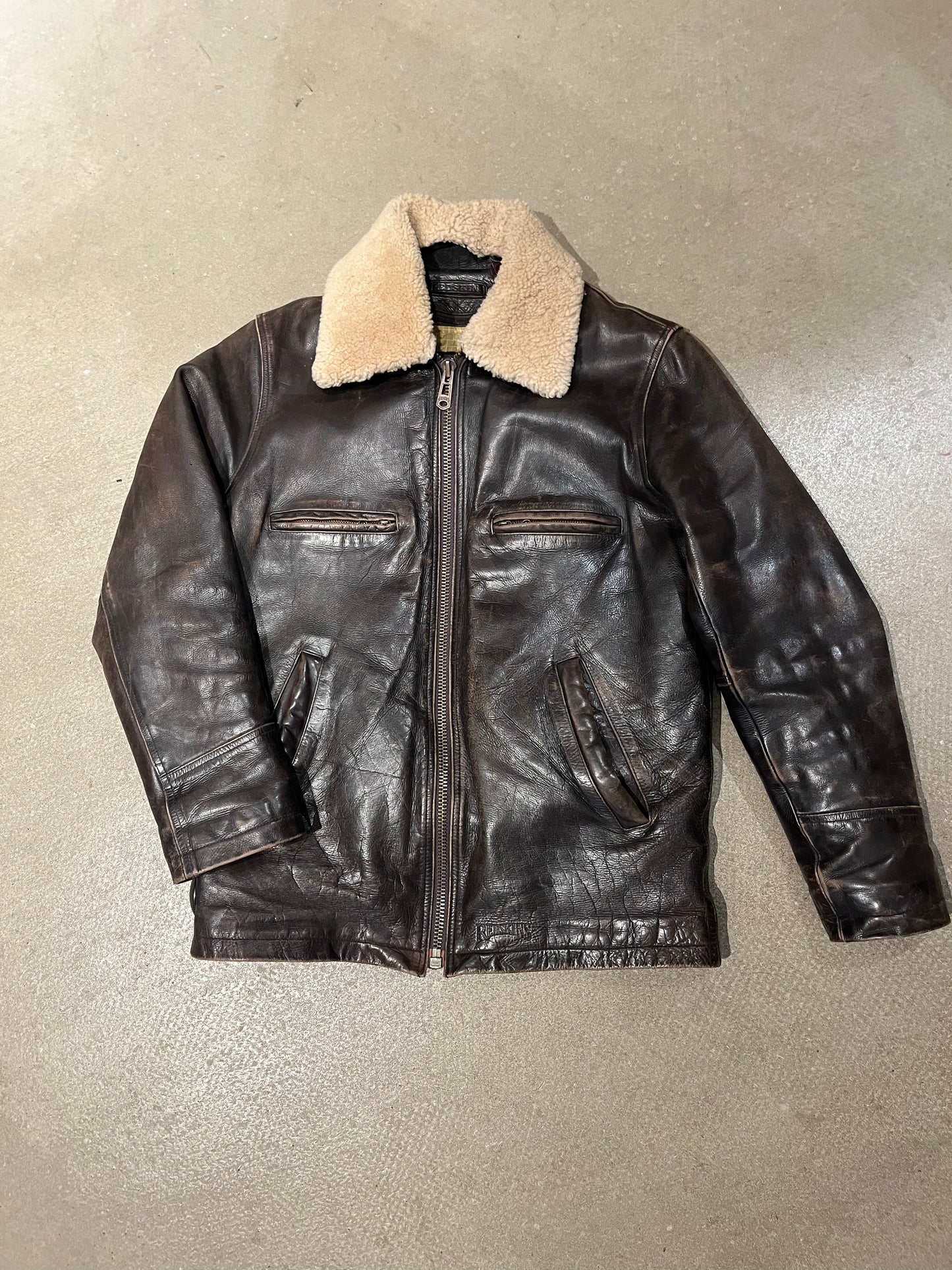 Redskins Aviator Jacket Brown S