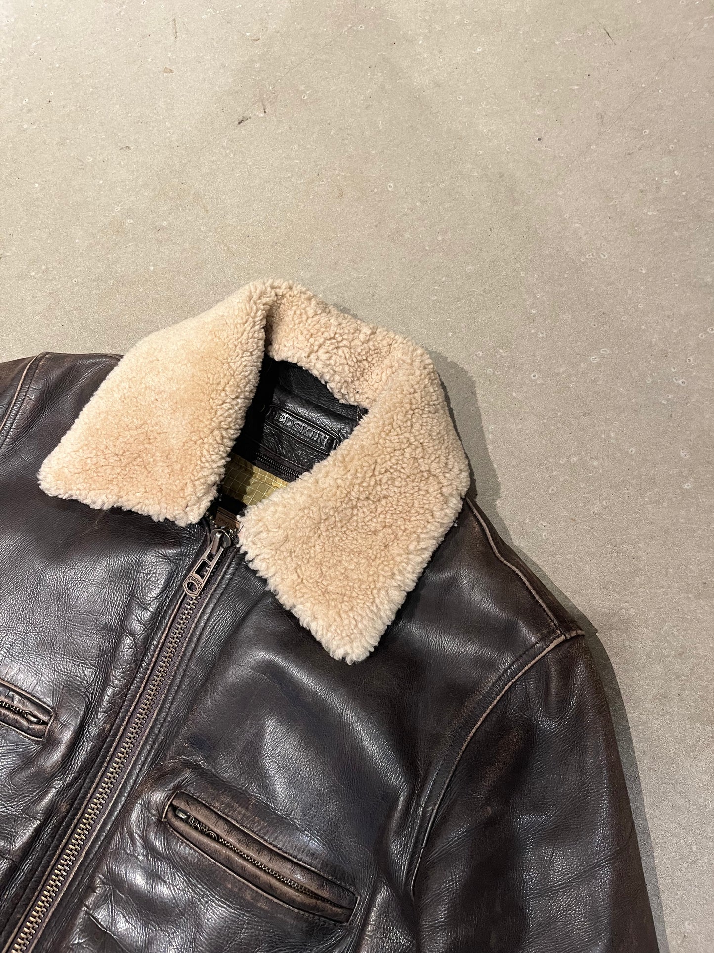 Redskins Aviator Jacket Brown S