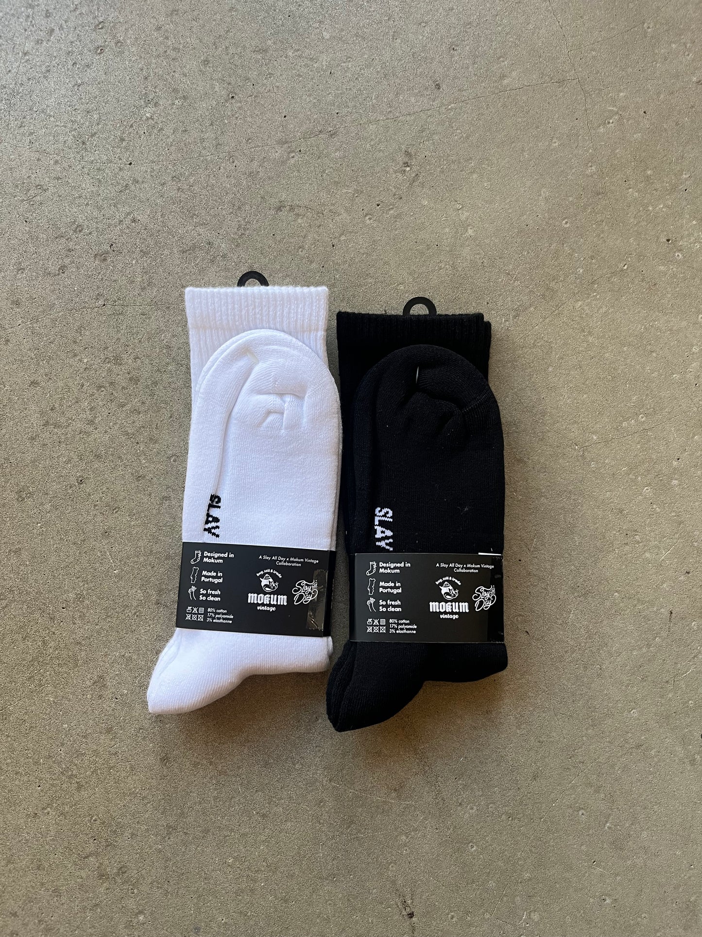 Mokum x Slay All Day Socks Black