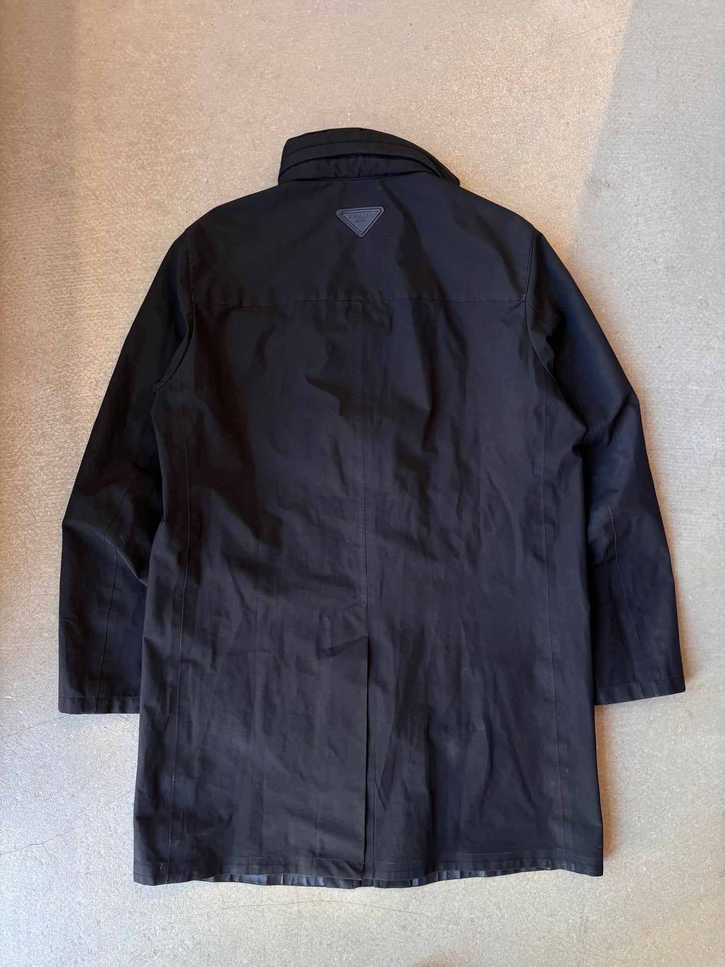 Prada Technical Jacket Raincoat Black 50