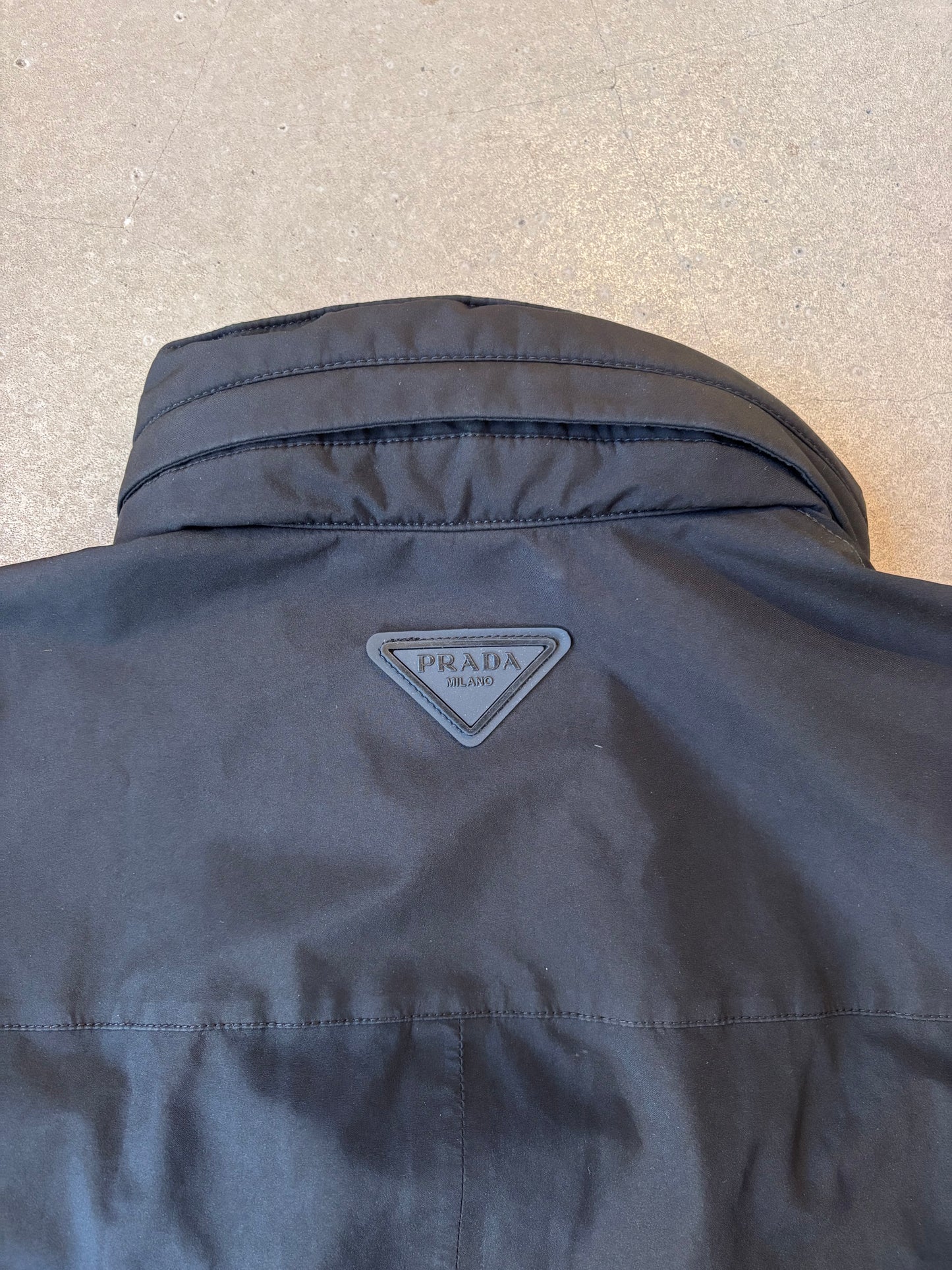 Prada Technical Jacket Raincoat Black 50