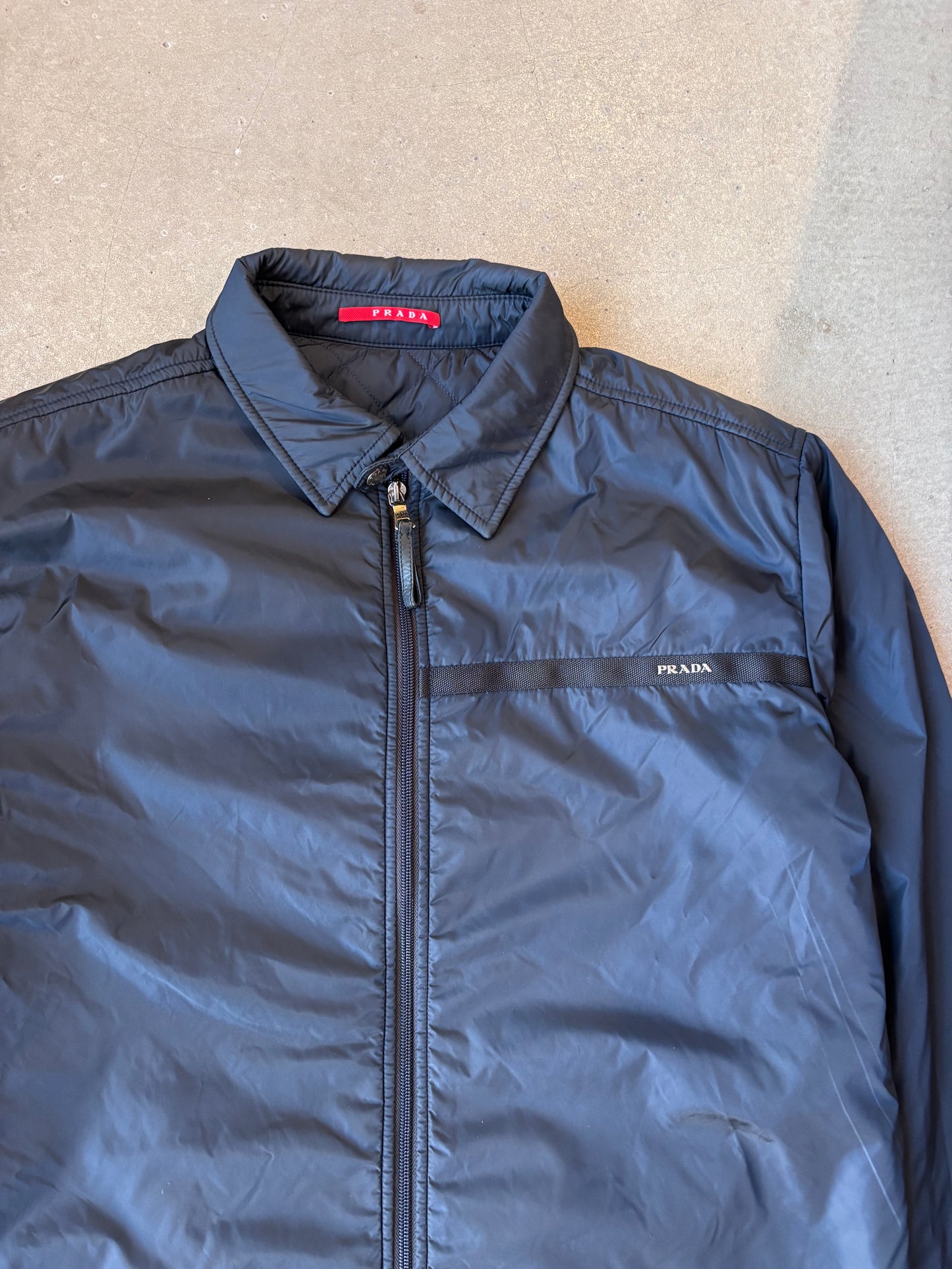 Prada Jacket Quilted Navy XL