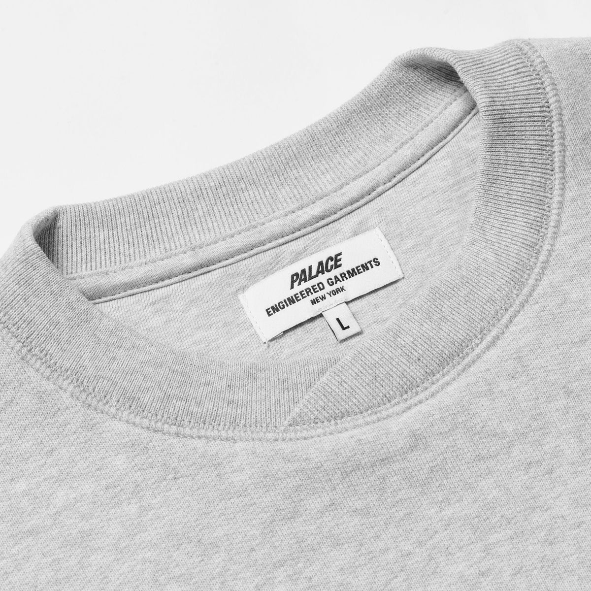 Palace Engineered Garments Crew Grey Marl M