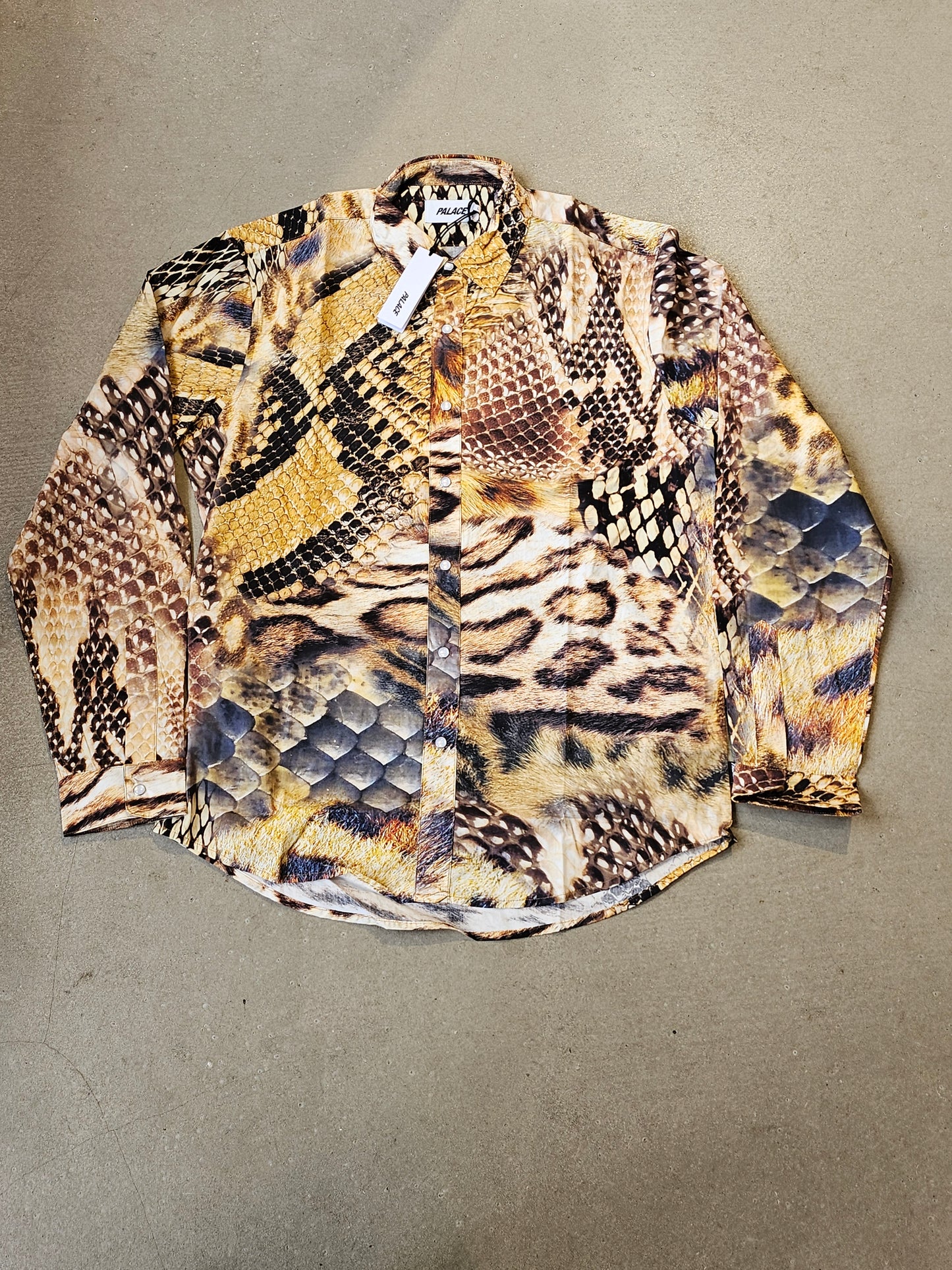 Palace Animal Print Shirt Yellow