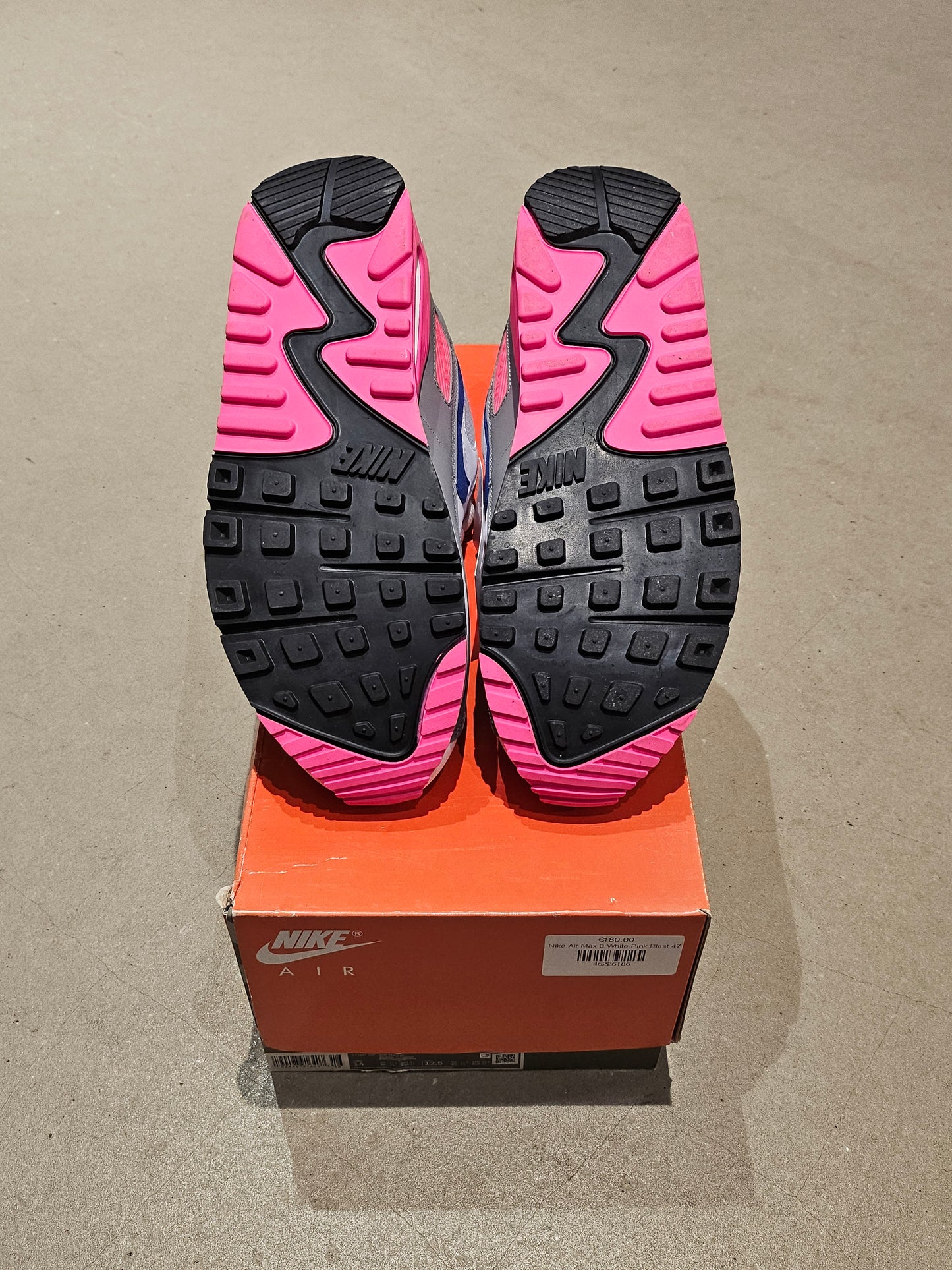 Nike Air Max 3 White Pink Blast EU 47