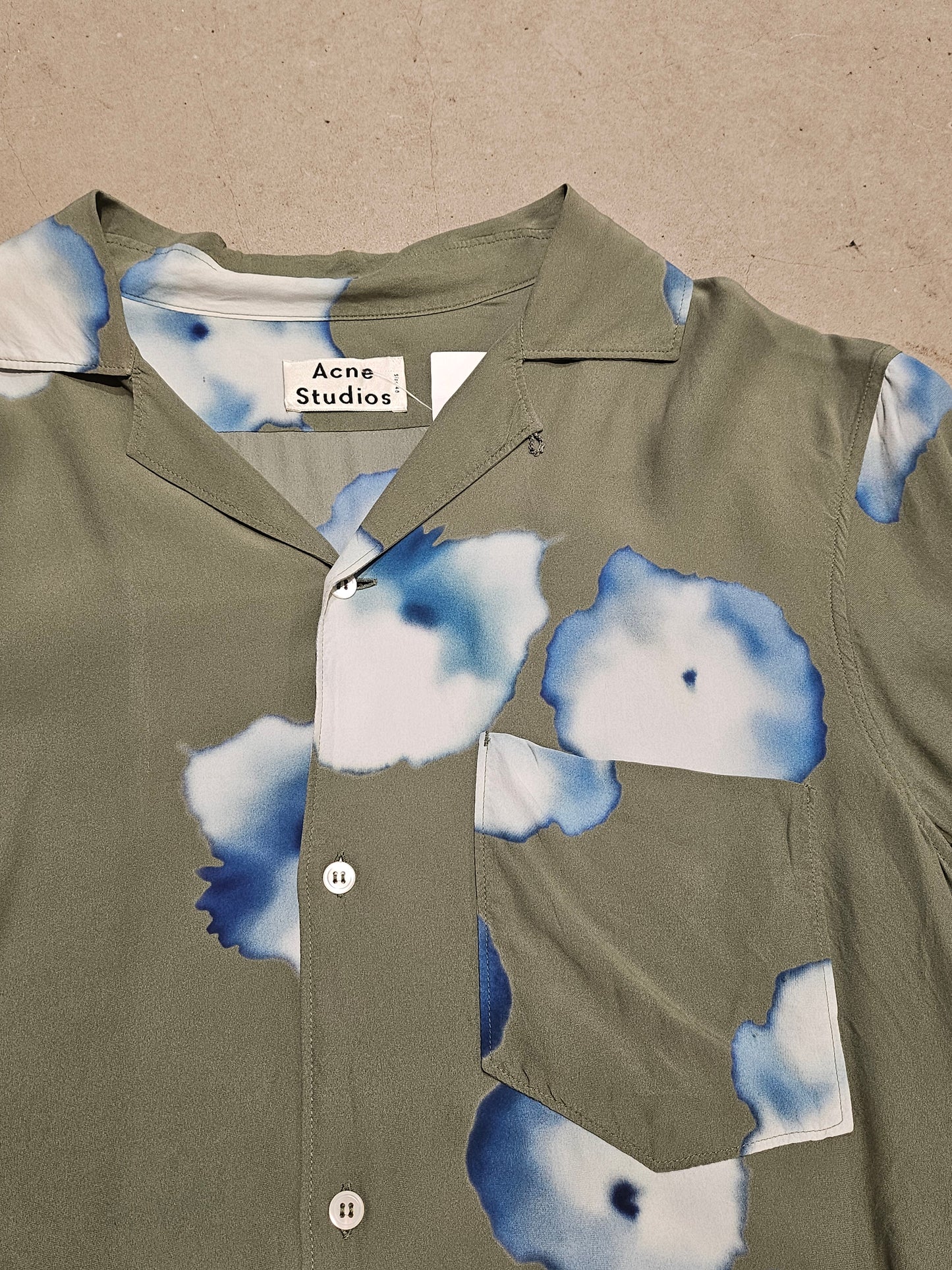 Acne StudiosElms Print Pss18 Shirt Green 48