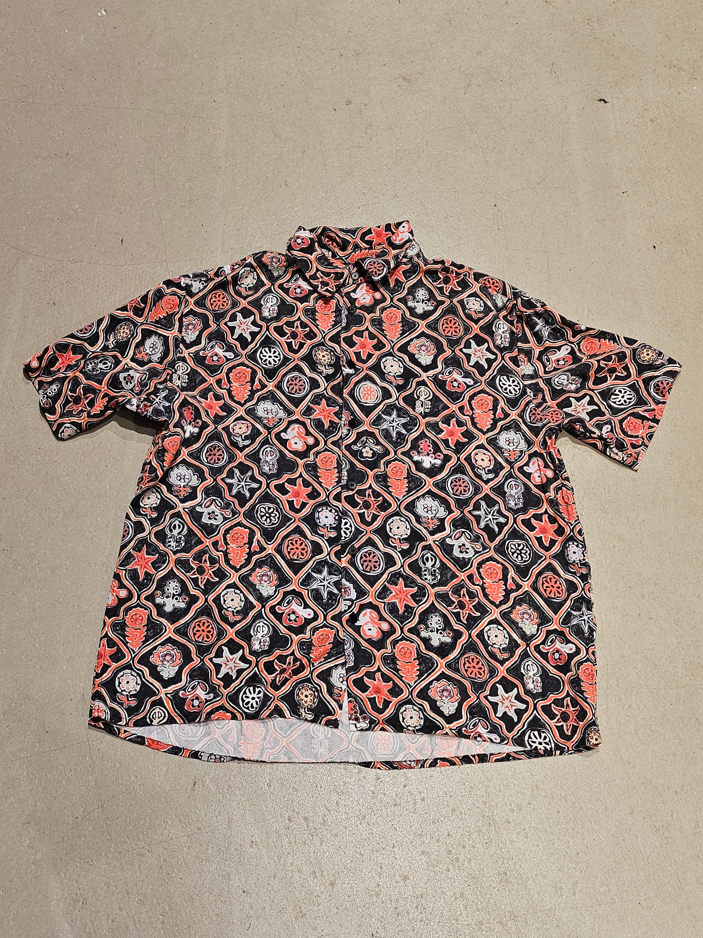 Soulland Printed Shirt XL Red