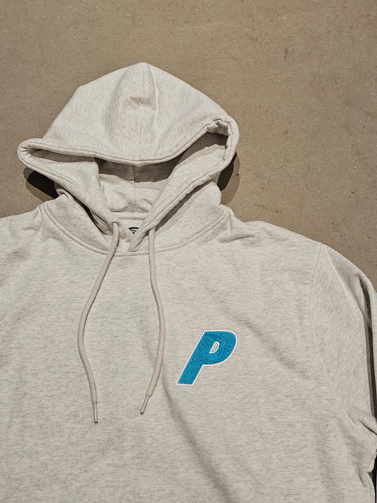 Palace Tri-Chenille Hood Light Grey Marl