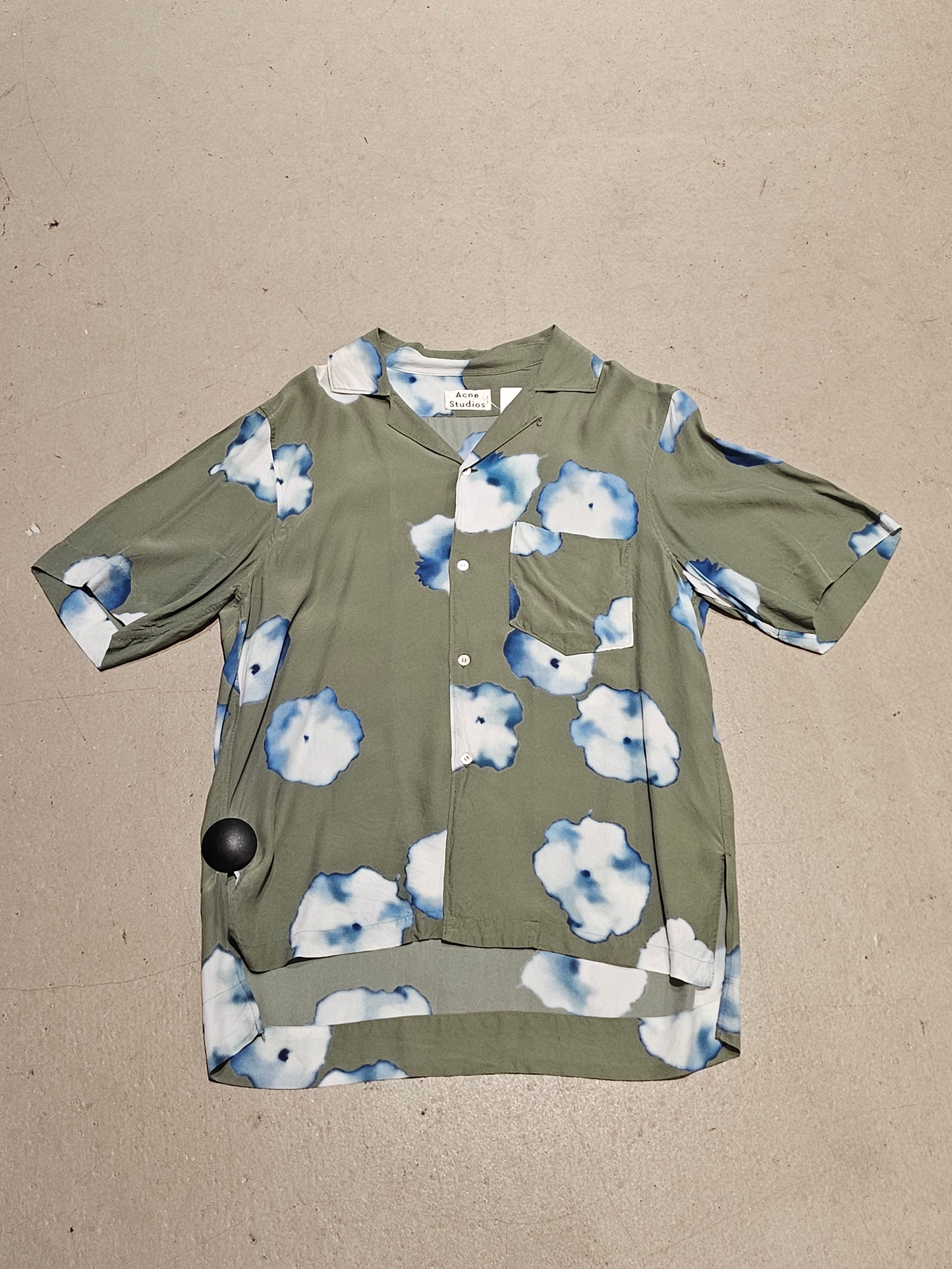Acne StudiosElms Print Pss18 Shirt Green 48