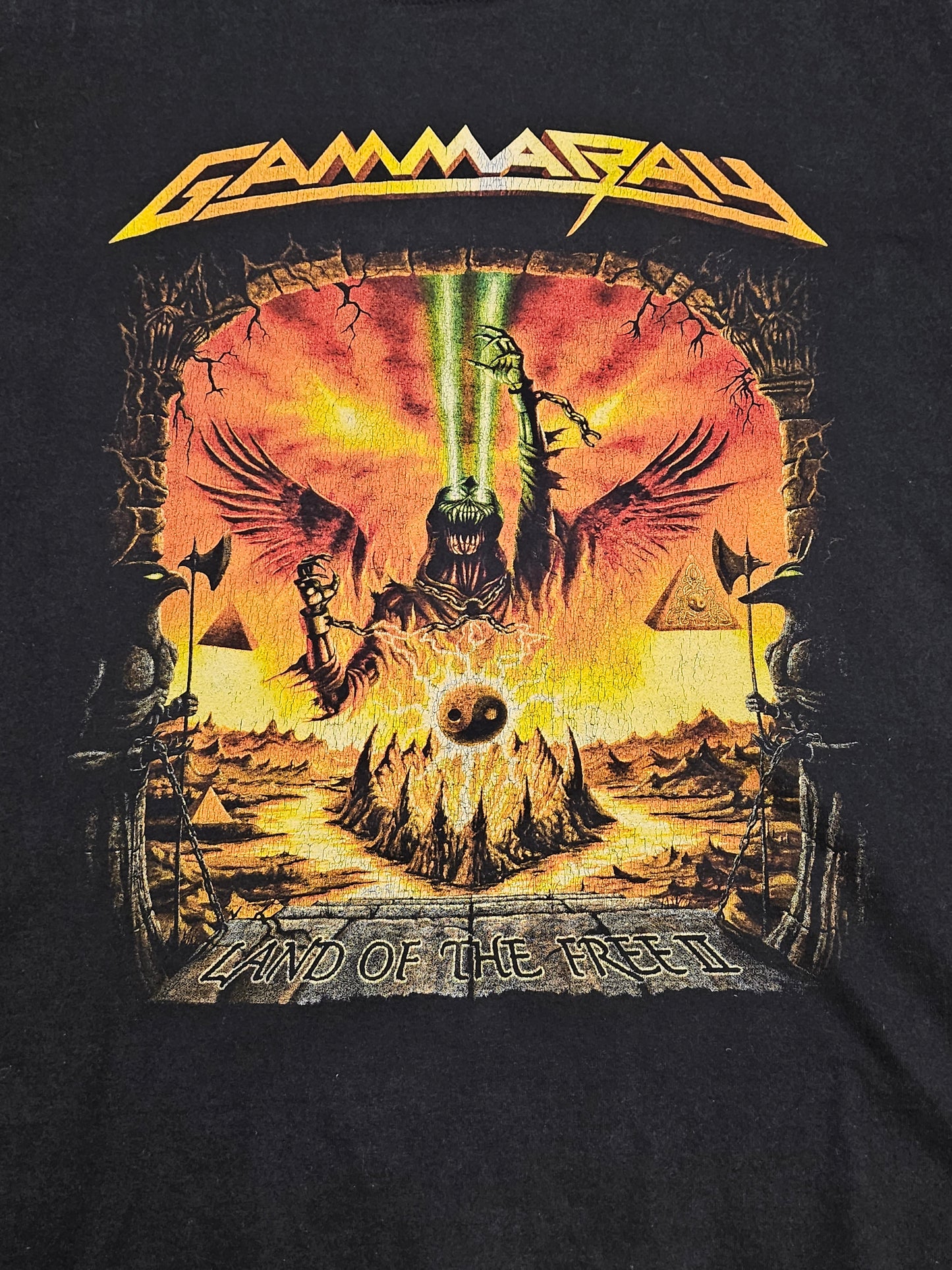 Vintage GammaRay Land Of The Free Tee Black XL