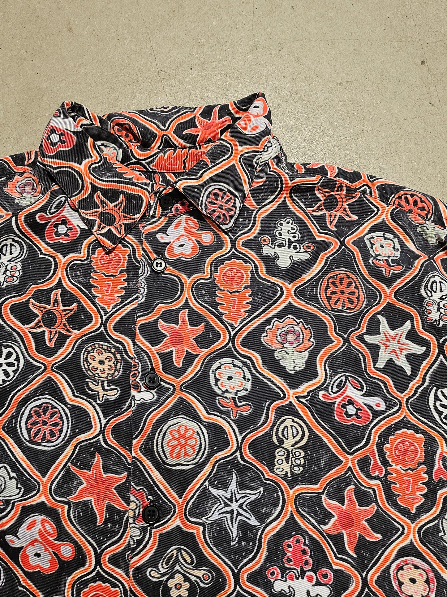 Soulland Printed Shirt XL Red