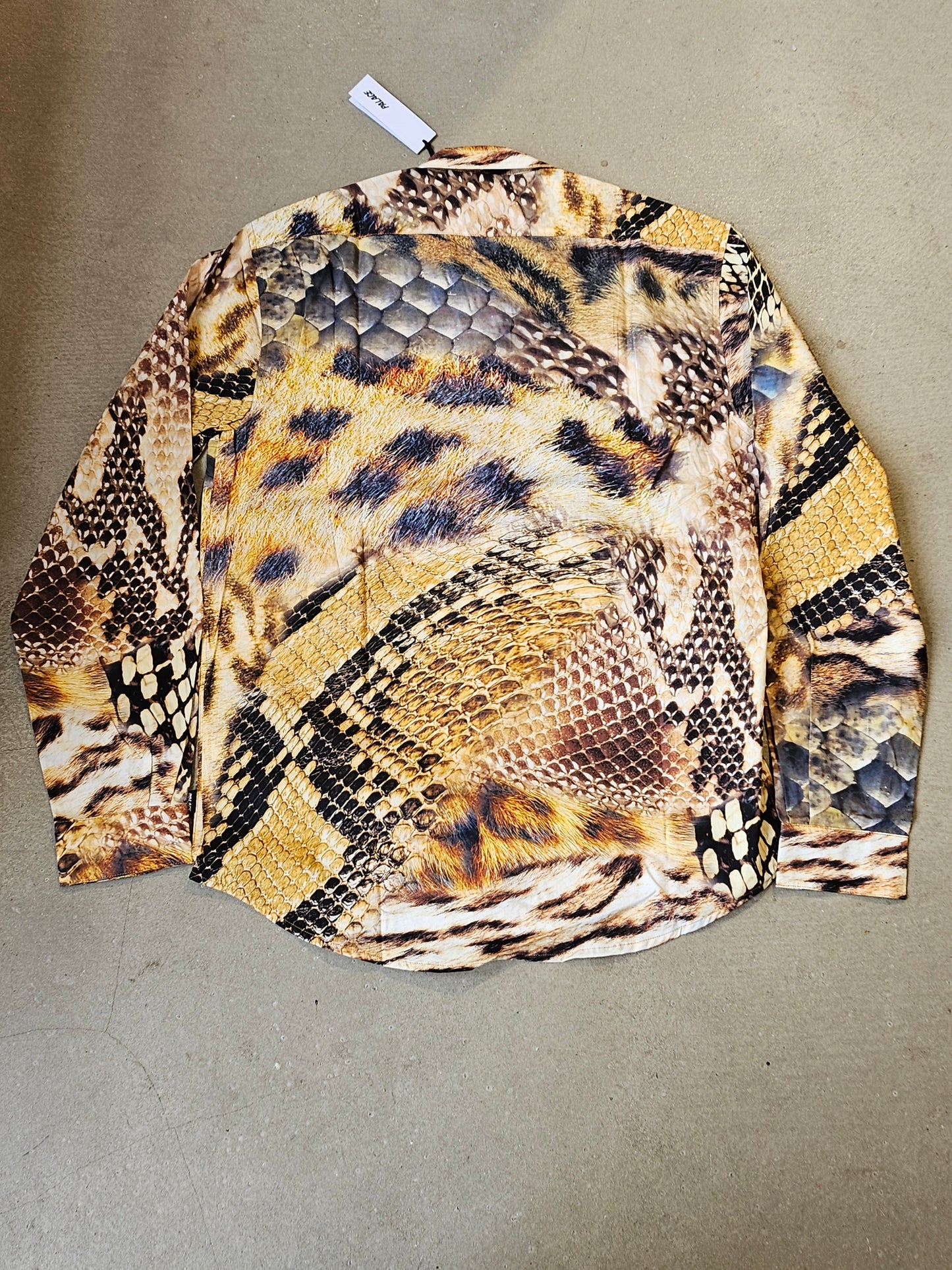 Palace Animal Print Shirt Yellow
