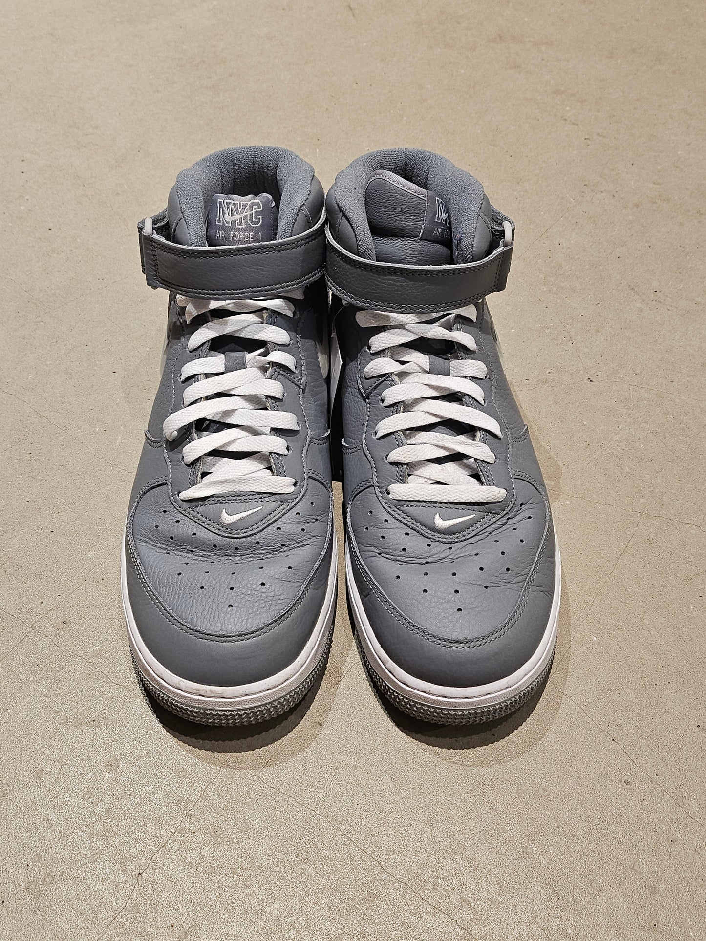 Nike Air Force 1 Mid Jewel NYC Cool Grey EU 44.5