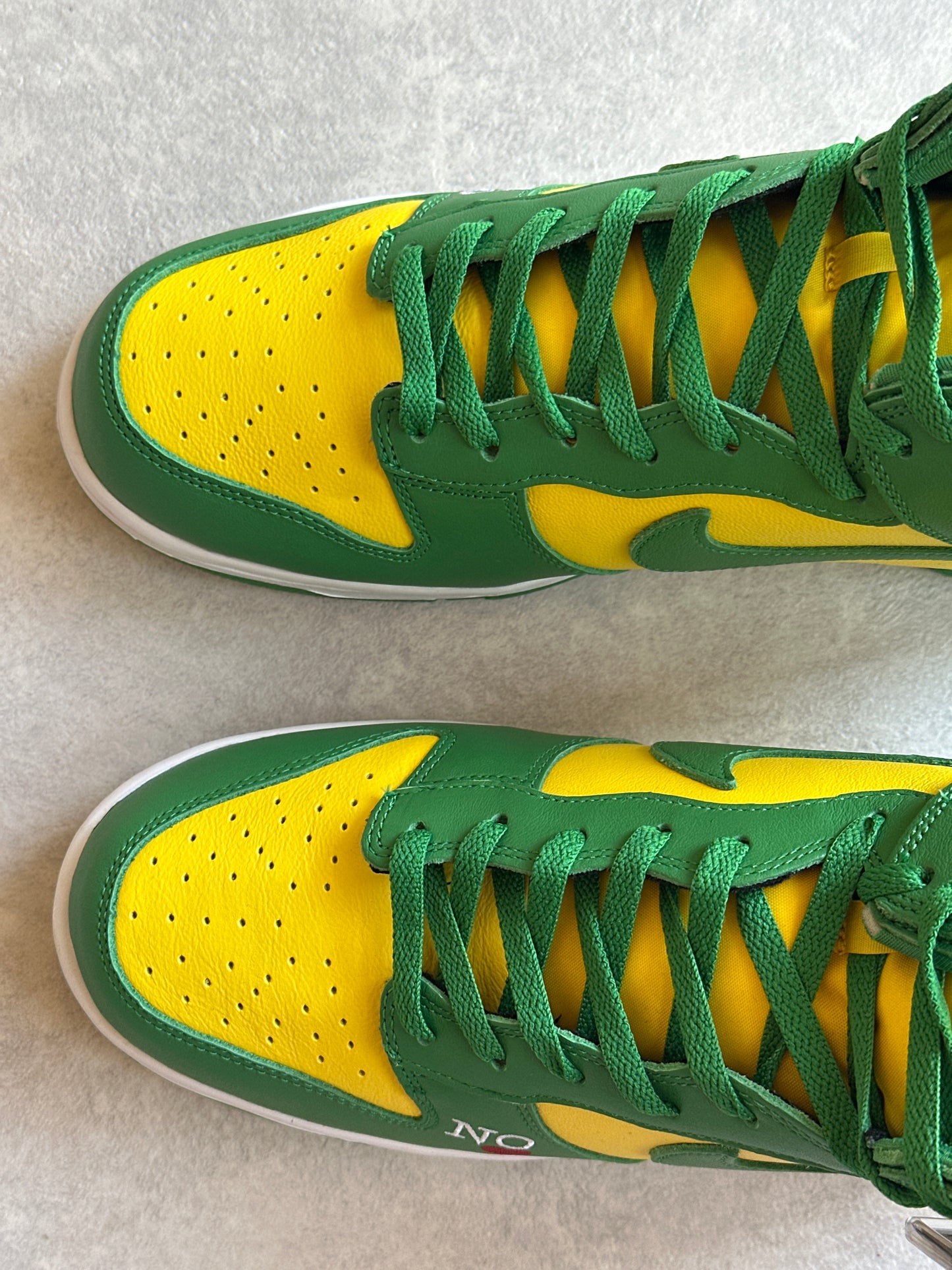 Nike x Supreme Dunk High SB By Any Means 46 Green/yellow