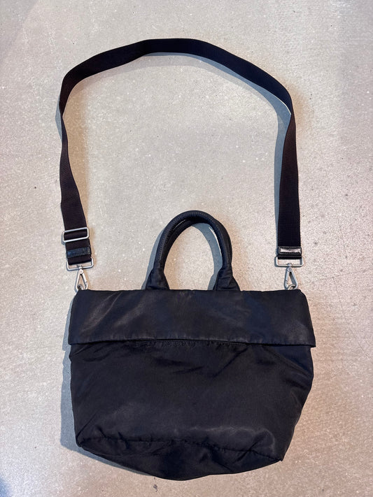 Prada Nylon Reversible Cross Body Tote Bag Black