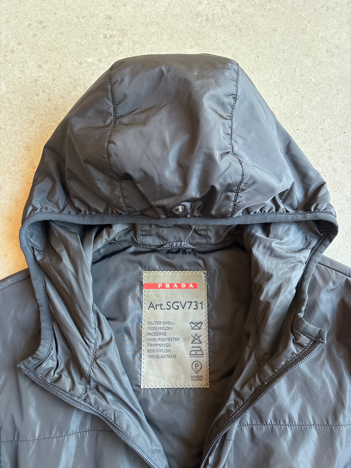 Prada Linea Rossa 2 in 1 GoreTex Waterproof Jacket Black L