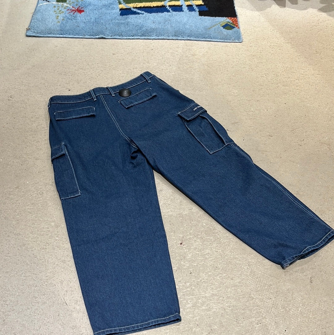 Pop Trading Company Denim Cargo Jeans XL