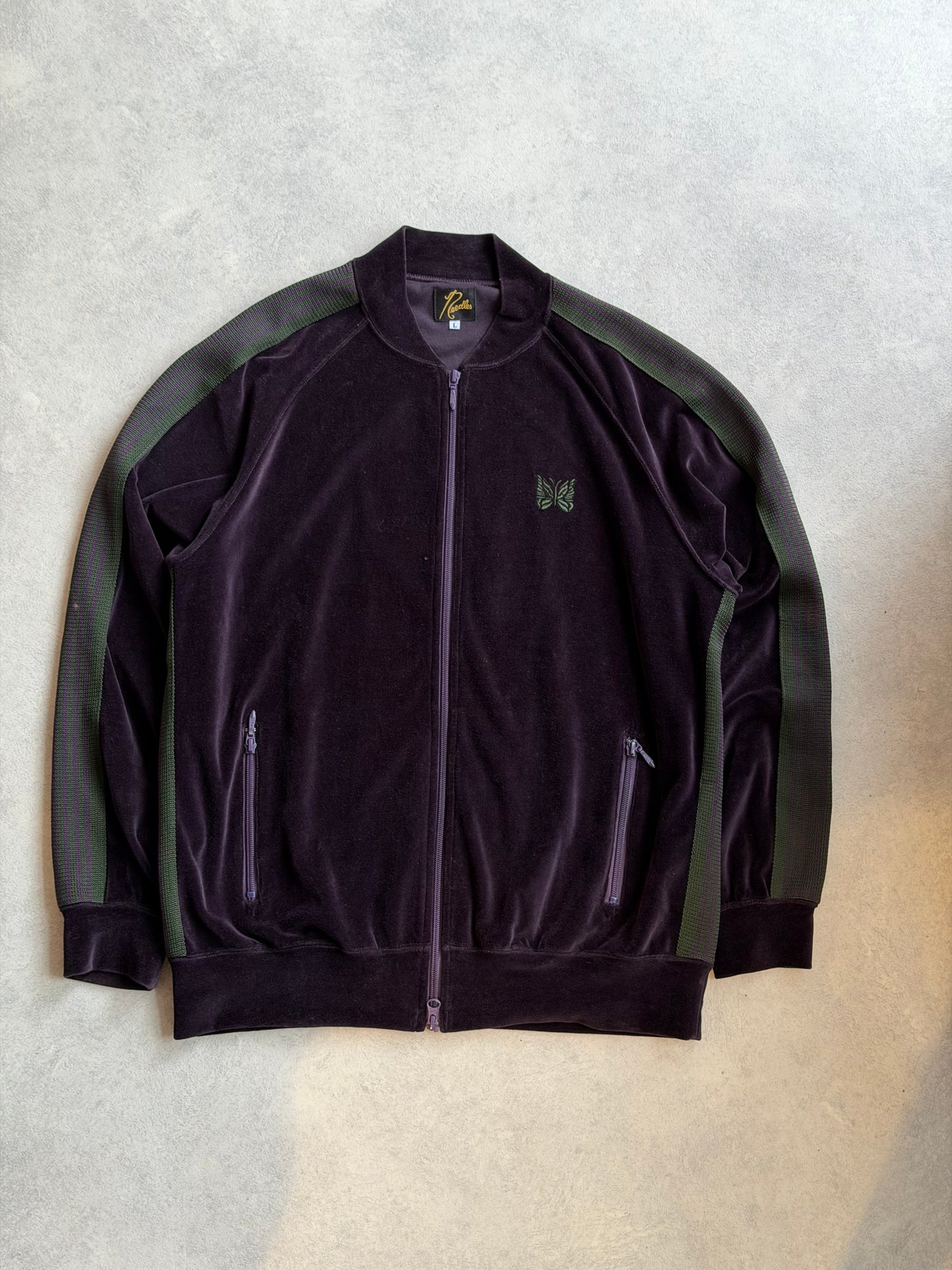 Needles Velour Purple Jacket Size Large