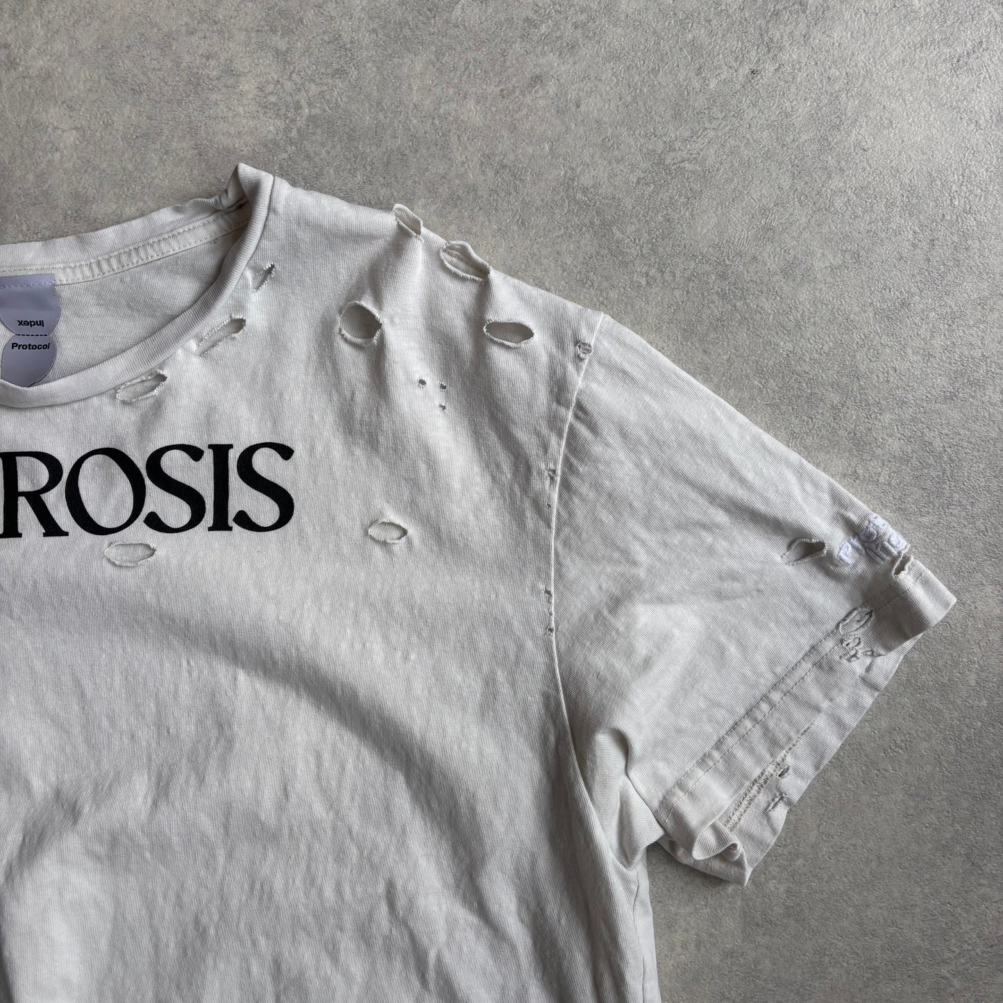 Protocol Index Neurosis Distressed T-Shirt L