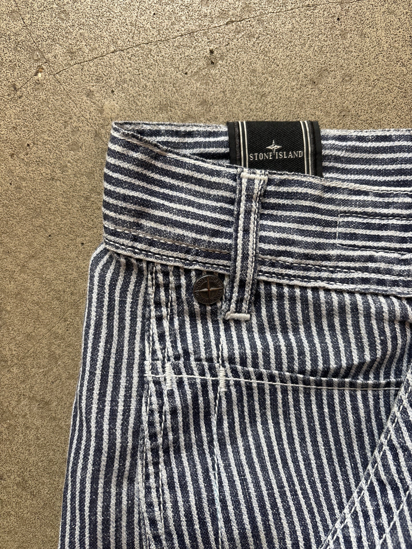 Stone Island Shorts Stripe Navy 52