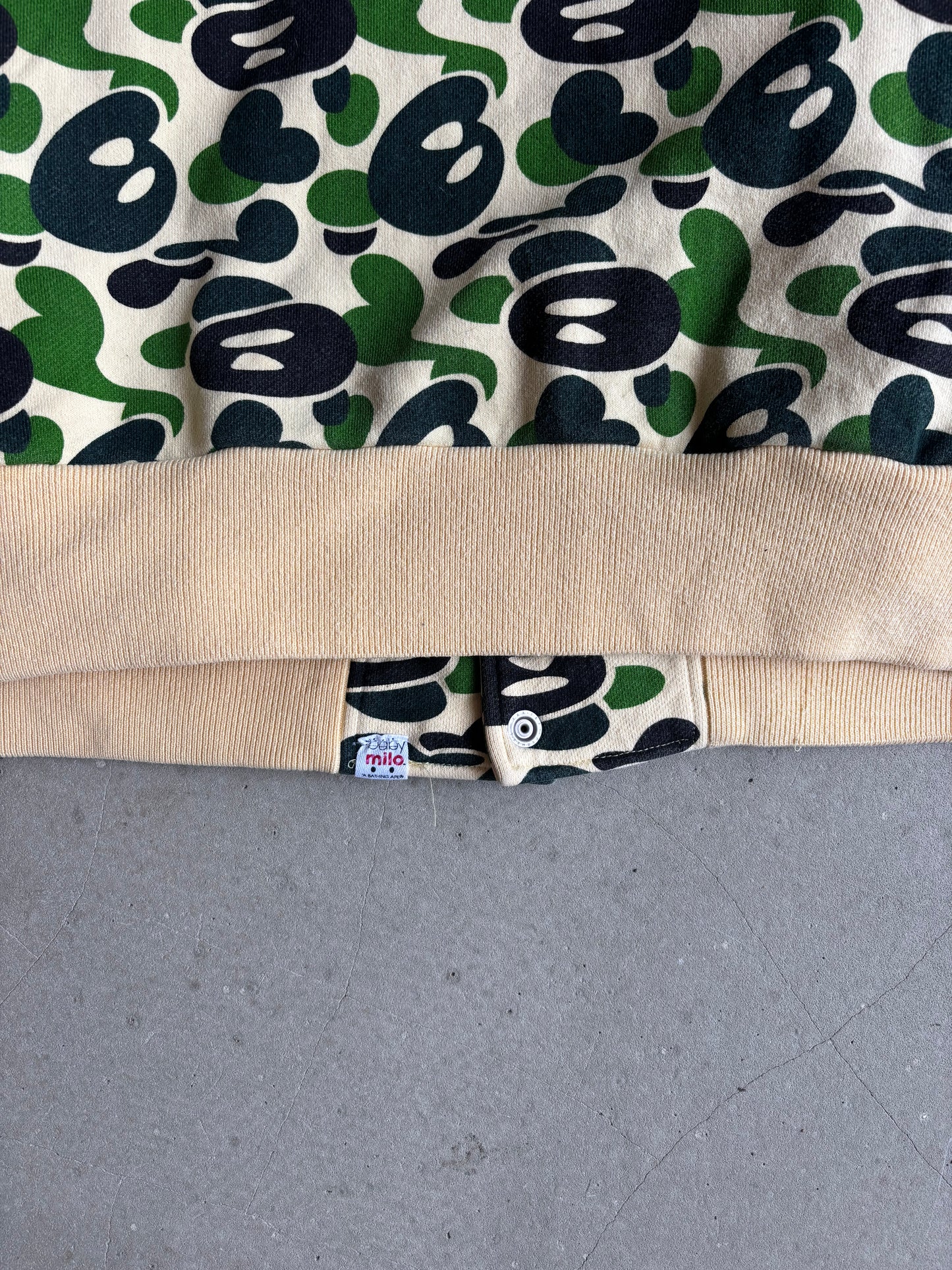 Baby Milo Camo Varsity Vest 'Made in Japan' By Bathing ape Size XL