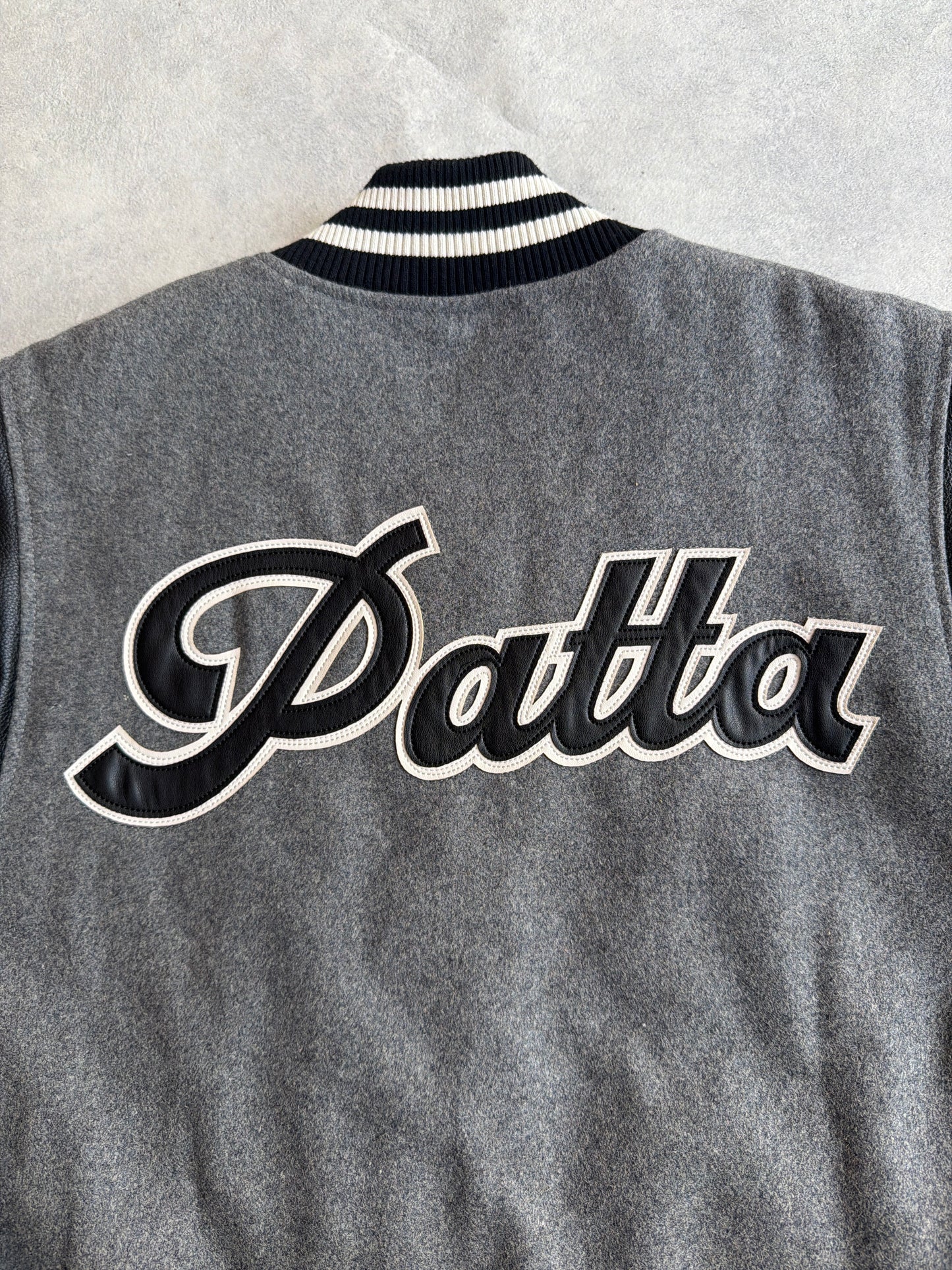 Patta Wool Sports Bomber Jacket grey M