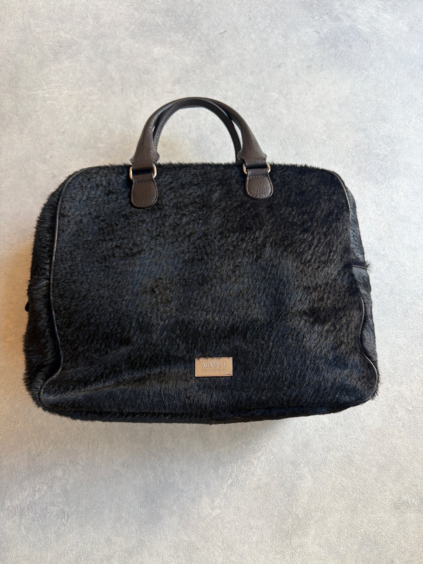 Armani Pony Hair Bag Black