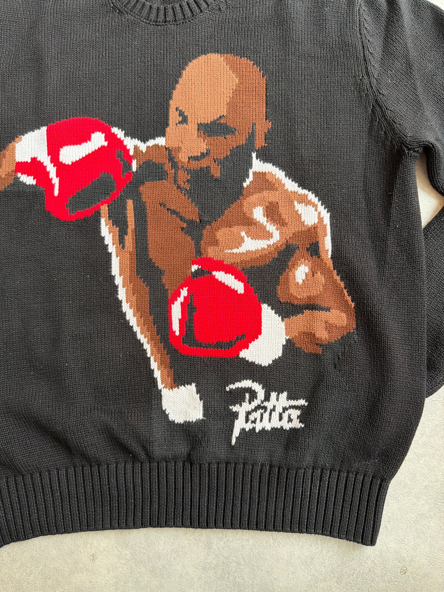 Patta Boxing Knitt Black Medium
