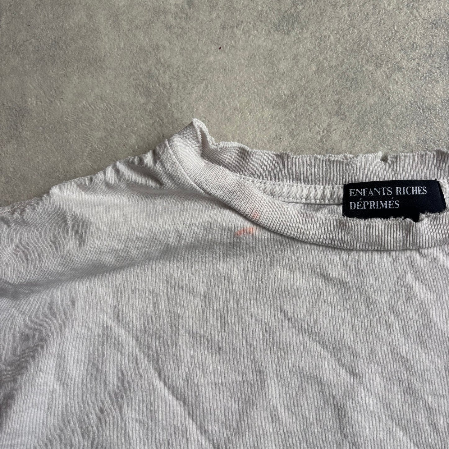 Enfants Riches Déprimés E.R.D Mens White Pocket tee