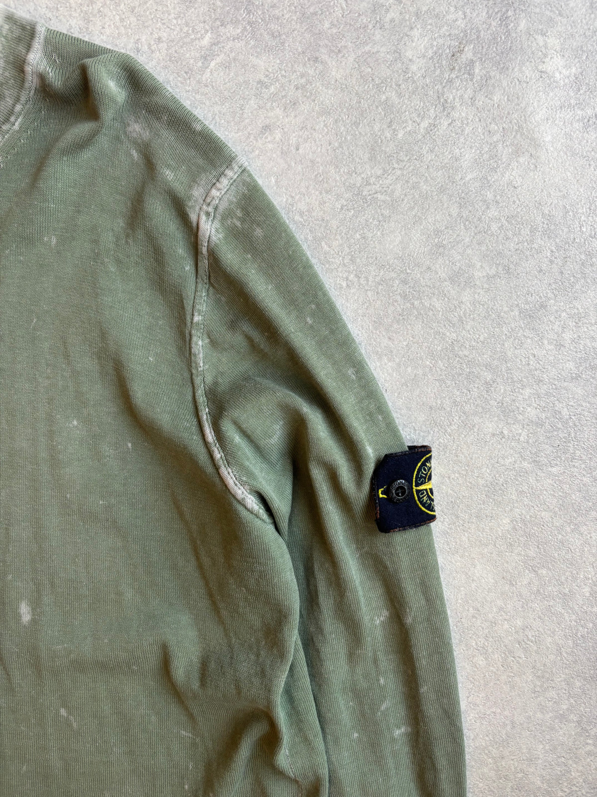 Stone Island Off-dye OVD/dust Sweater Army Green L