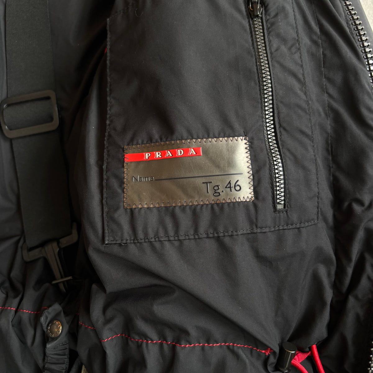 Prada Sport Backpack Square  Puffer Jacket Black S
