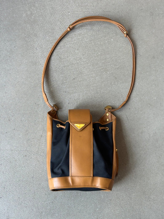 Yves Saint Laurant Drawstring Bucket Bag Brown