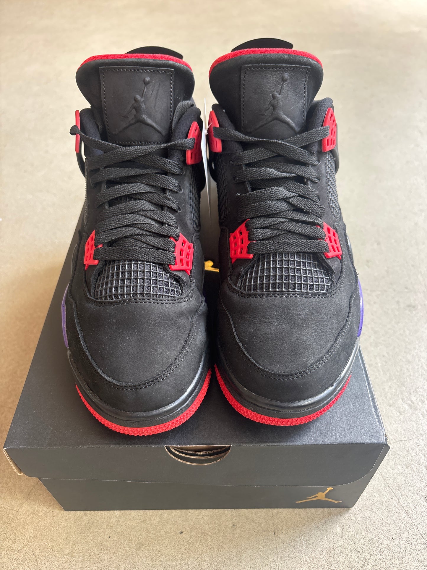 Jordan 4 Retro Raptors Black 45