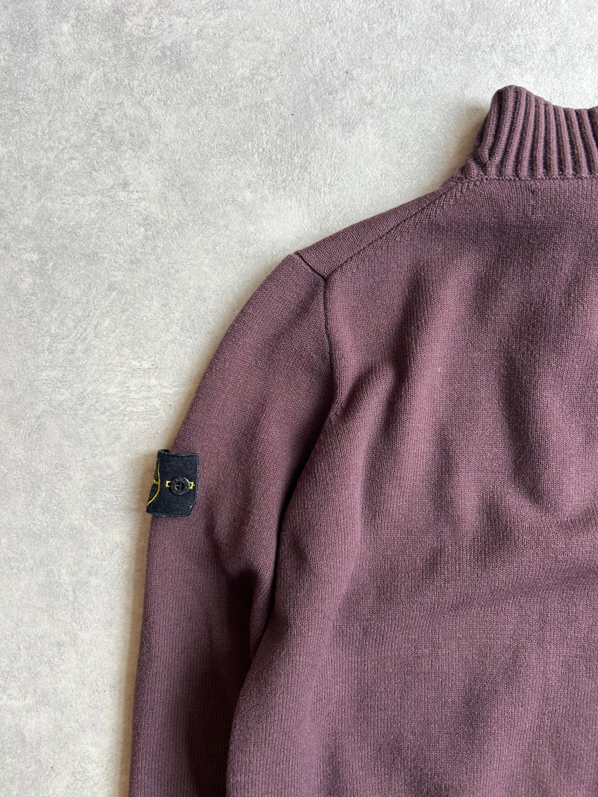 Stone Island Quarter Zip Mauve XL