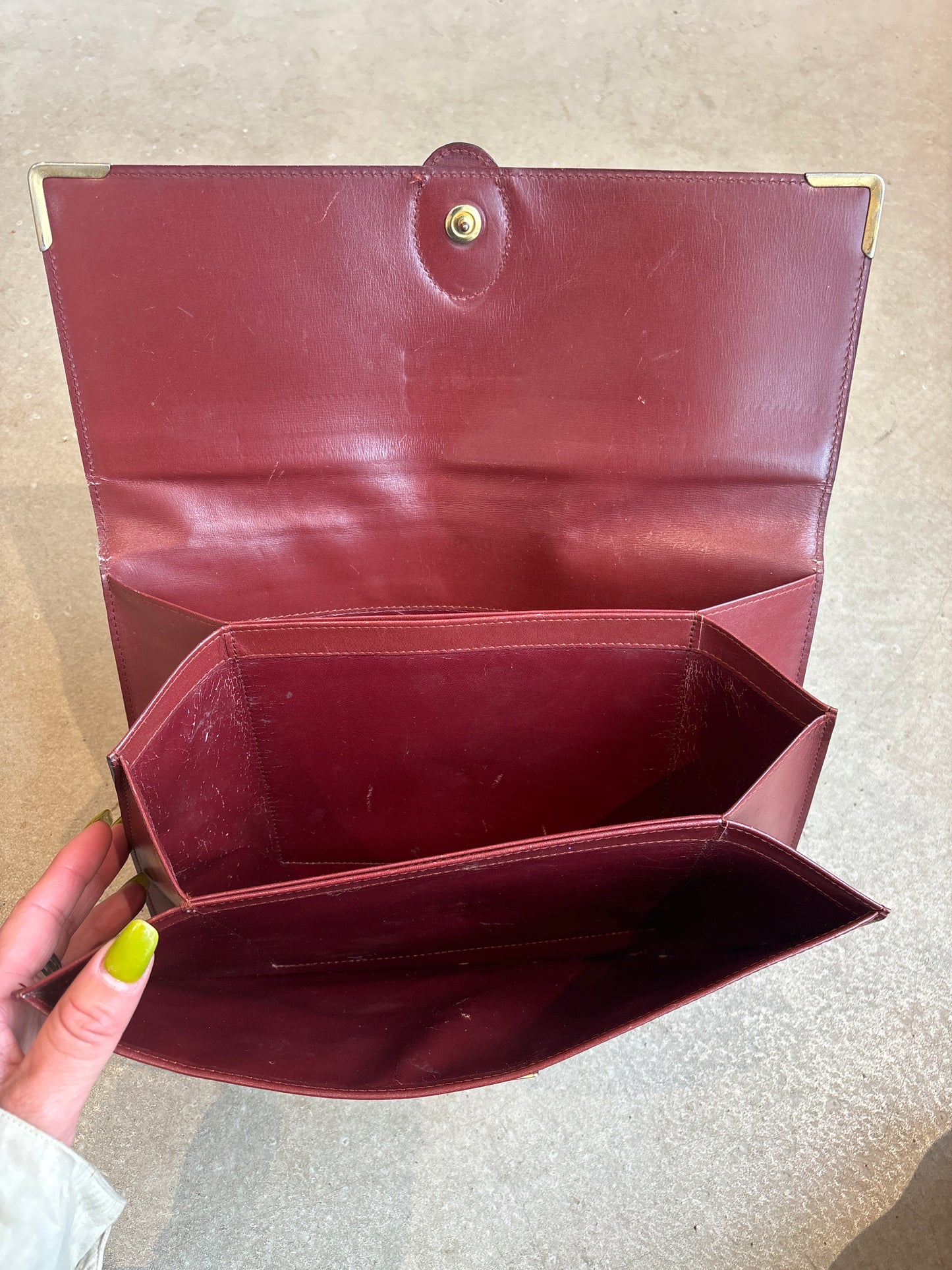 Vintage Cartier Leather Document Folder