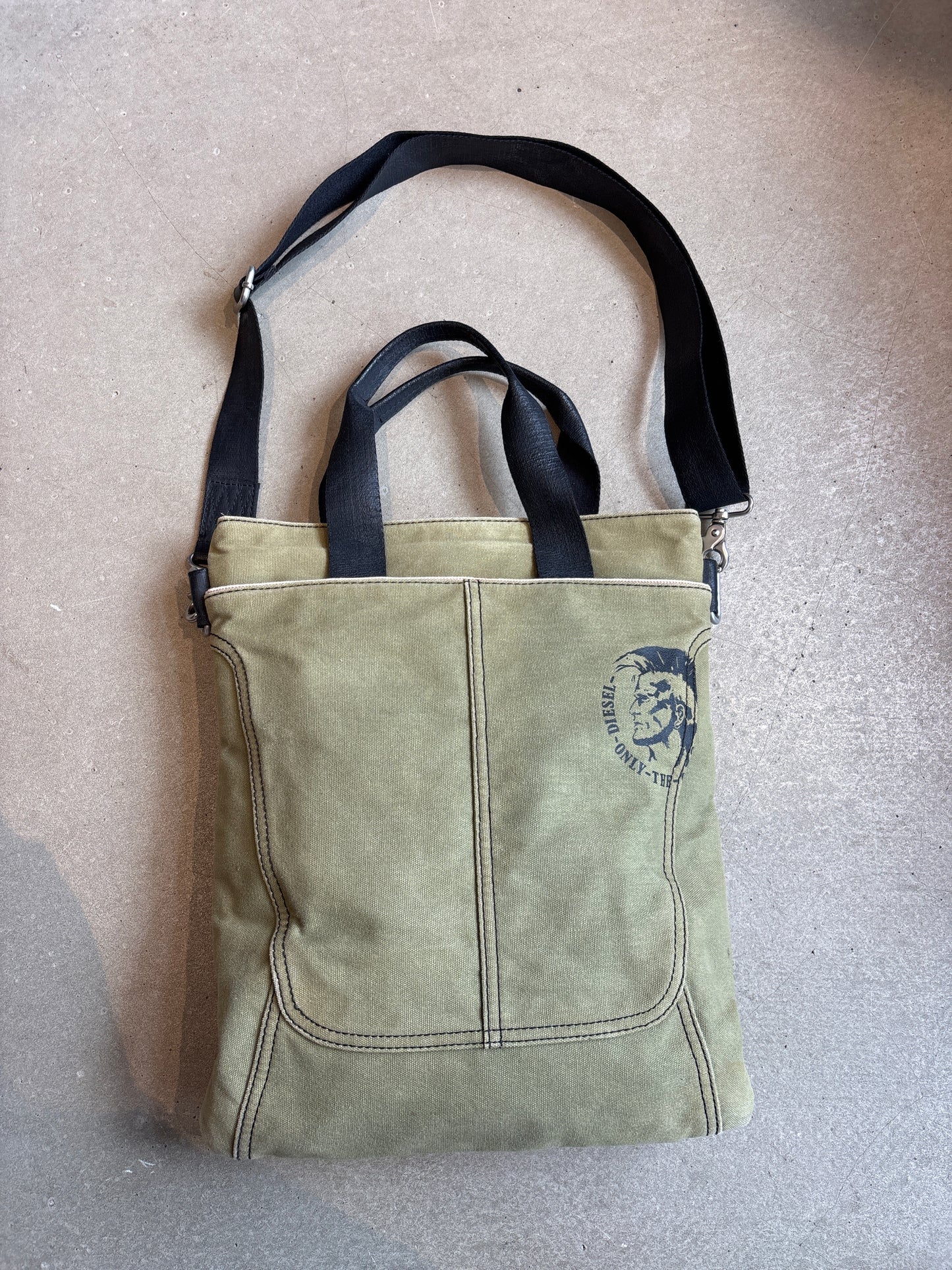 Vintage Diesel Denim Shoulder Bag