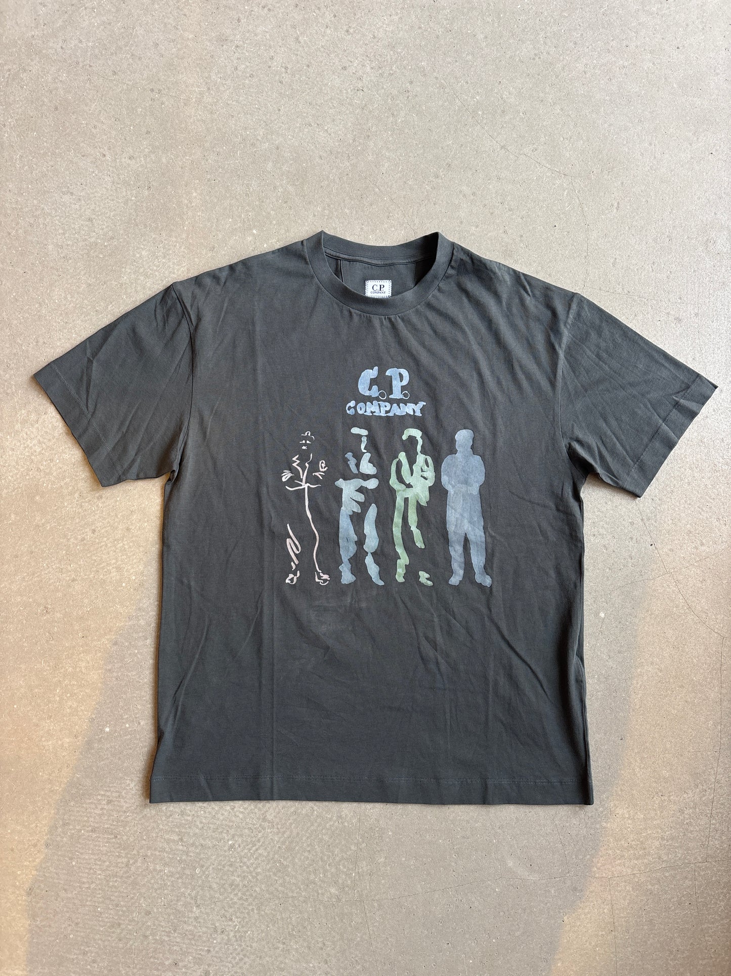 C.P. Company Jersey 30/1 Tee Dark Shadow Green