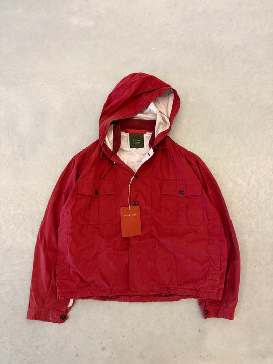 Boneville Hooded Red Jacket Size 52 (XL)