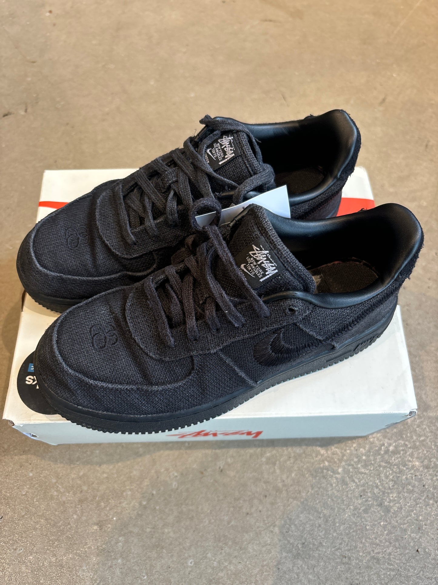 Nike x Stüssy Air Force 1 Black EU 35