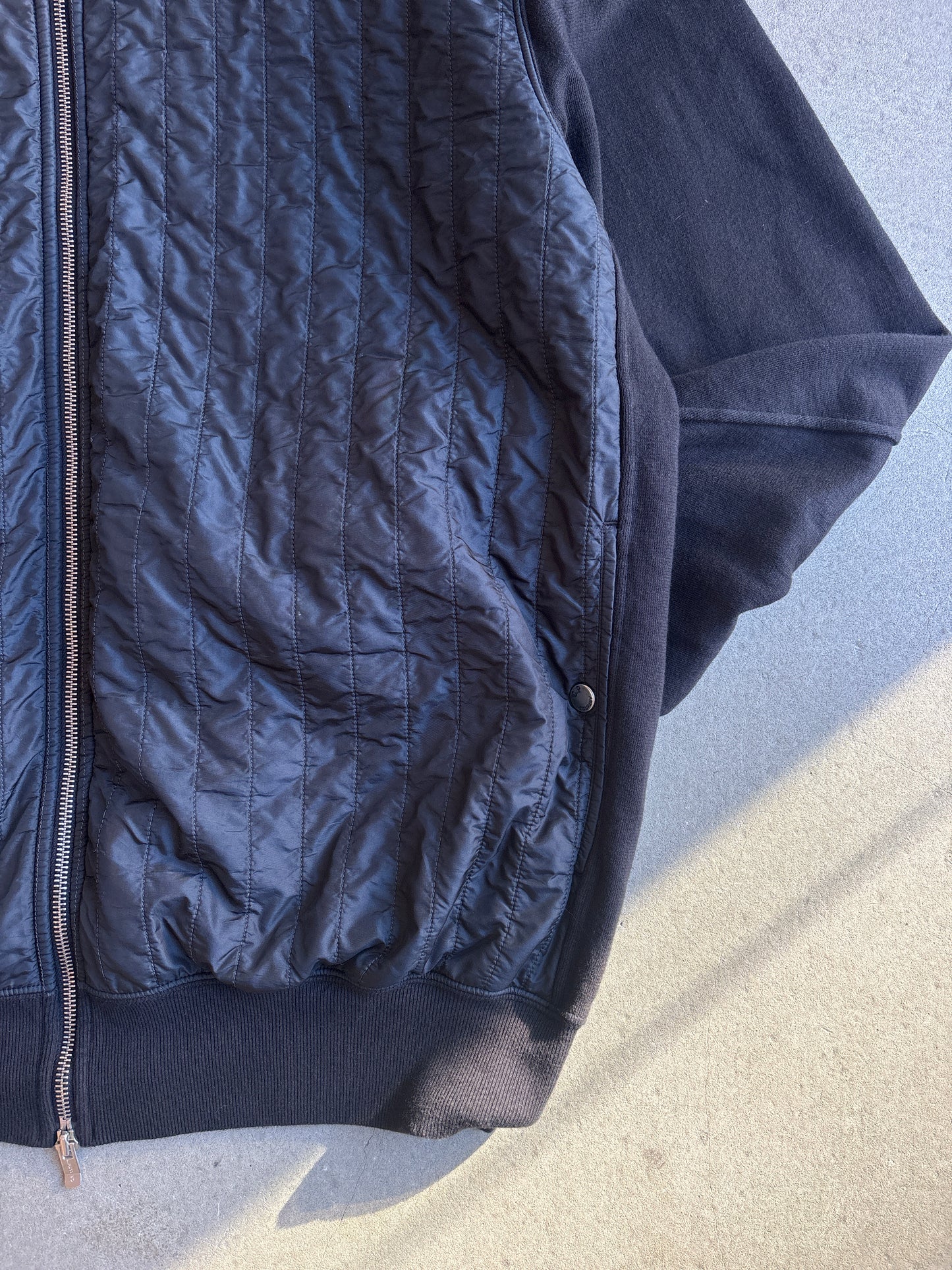 Cp Company Quilted Hooded Sweater Black XXL