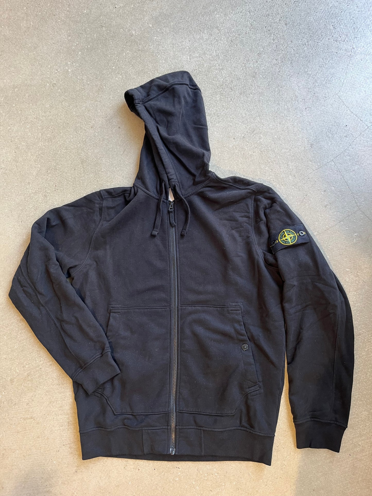 Stone Island Hooodie Full Zip Black L