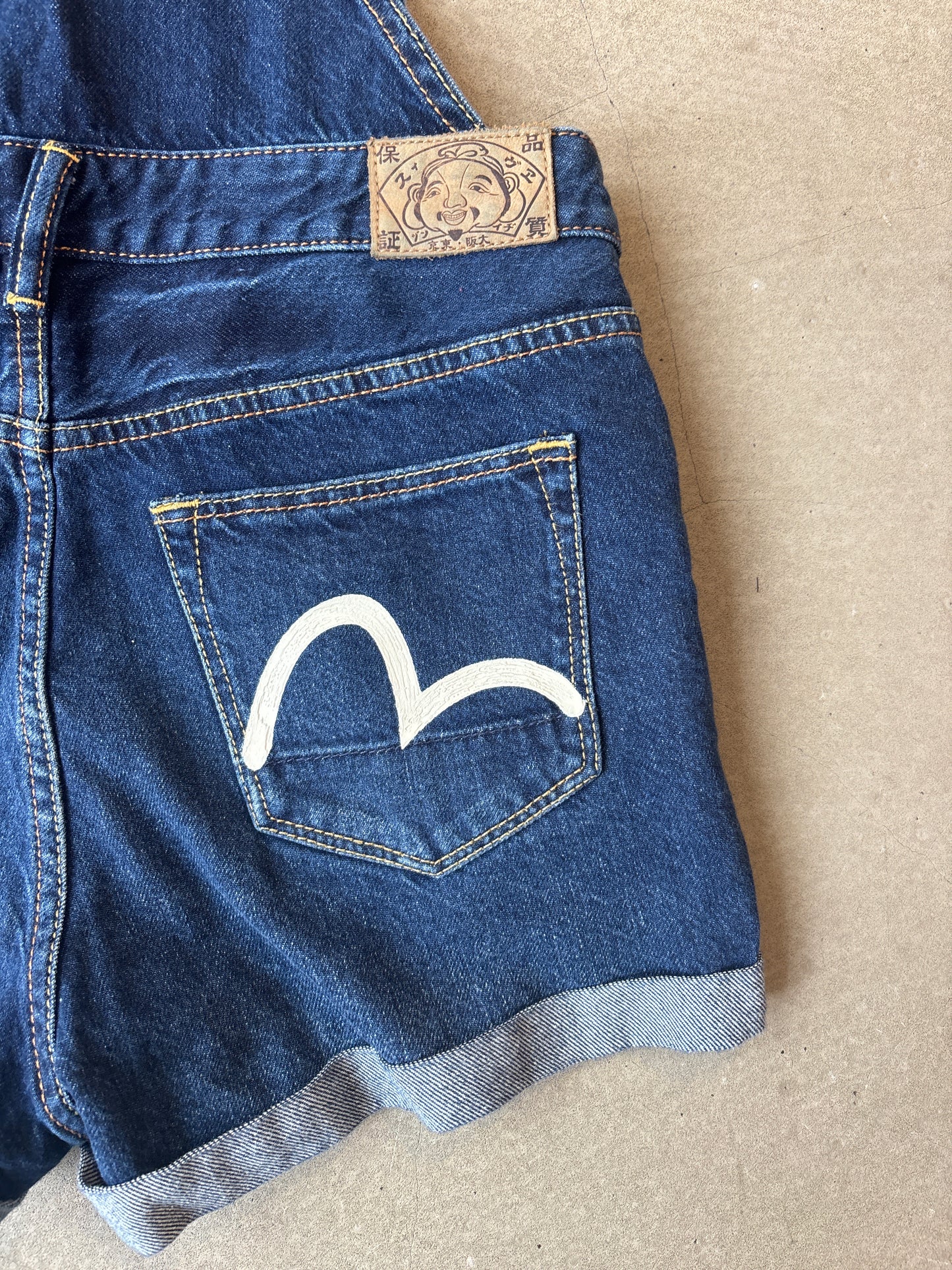 Evisu Denim Dungarees XS