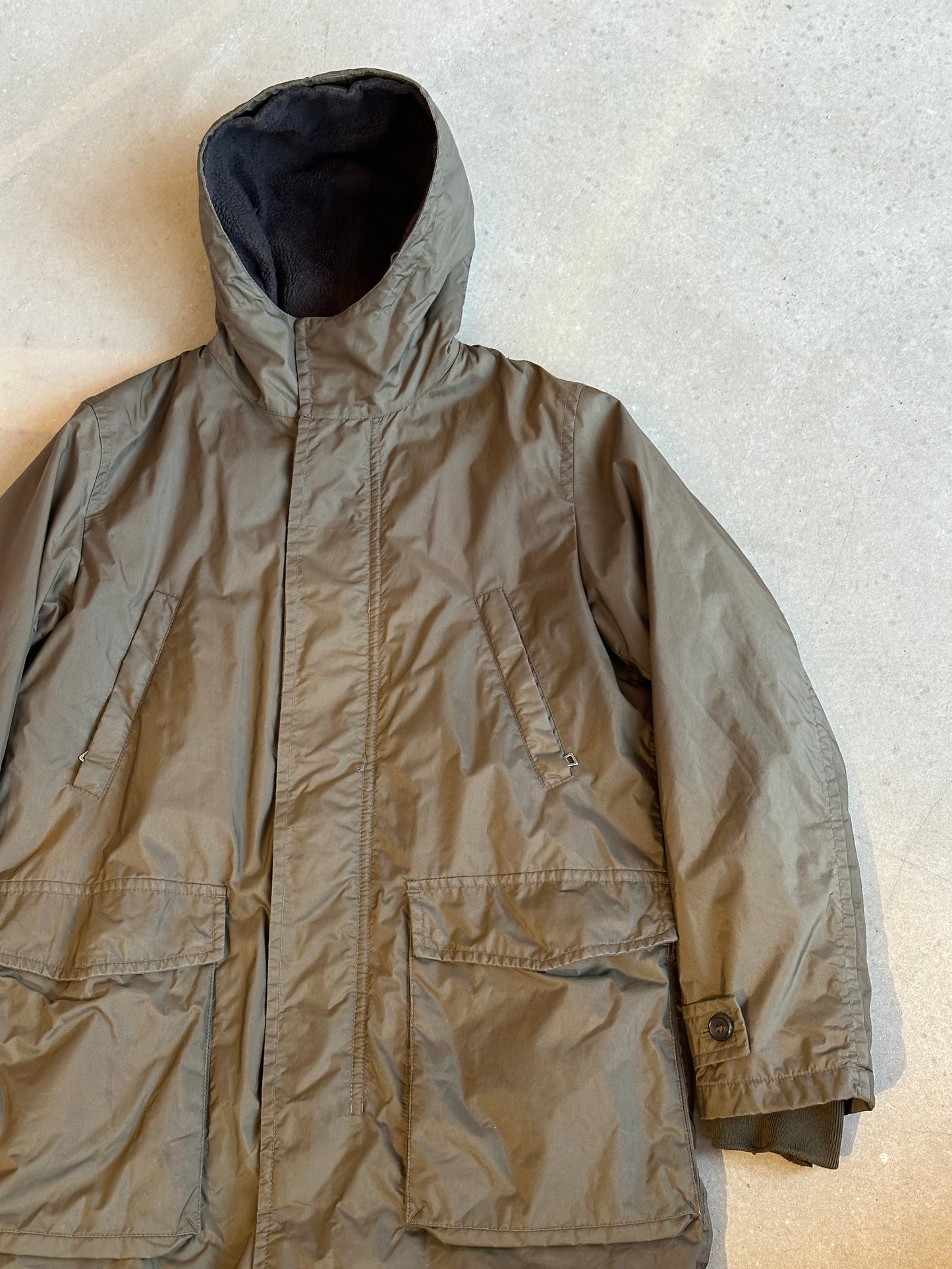 Prada Double Lined Parka Green 48/L