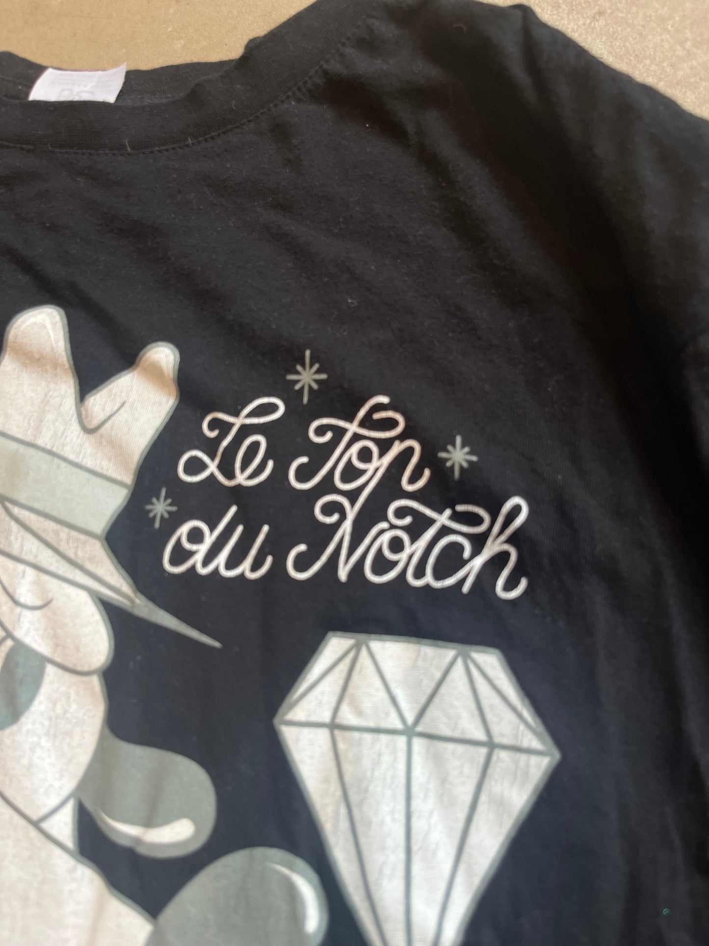 Le Top du Notch Tee Black XL