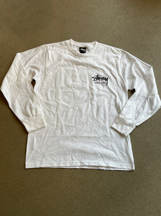 Stussy Amsterdam Long Sleeve Tee White S