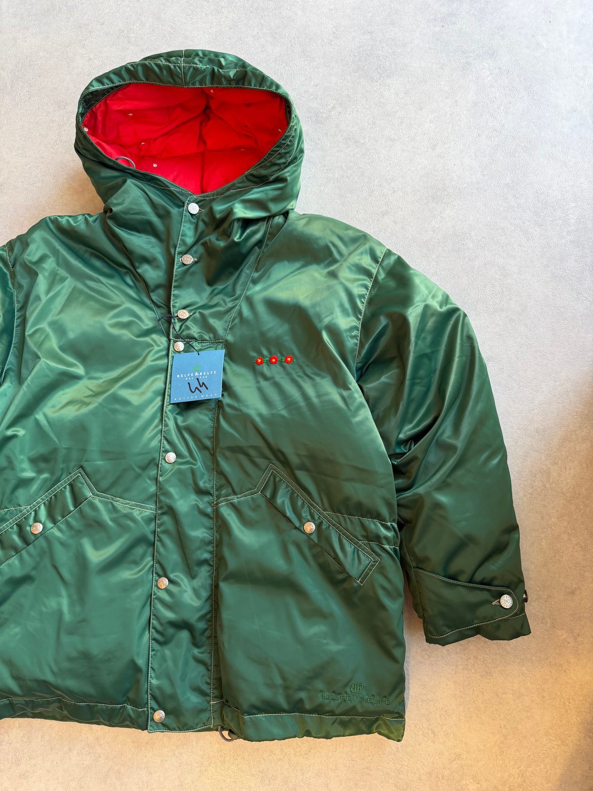 Belfe & Belfe Flower Jacket Green L