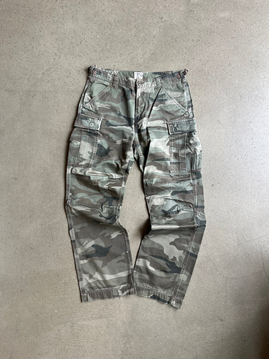 Avirex Camo Cargo Pants Green XL